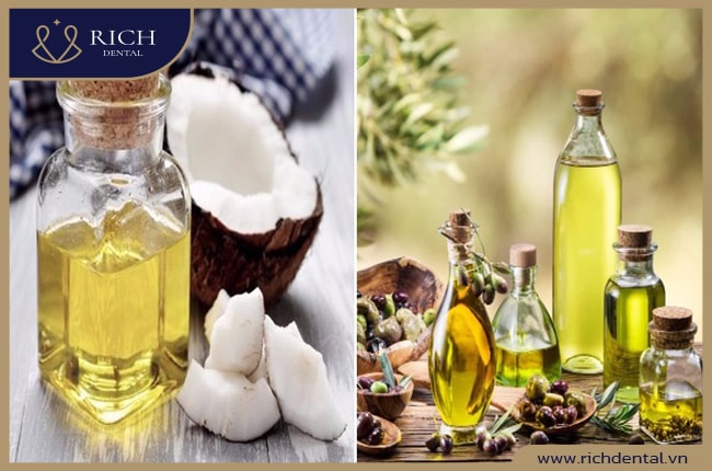 Tẩy trắng răng bằng hỗn hợp dầu dừa và oliu